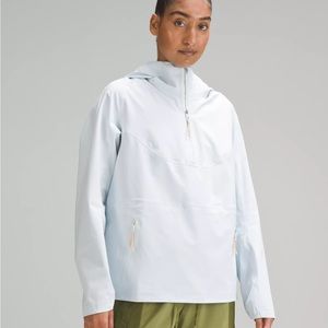 Lululemon Stretch Waterproof Hiking Half-Zip Pullover powder blue size 4